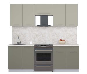 ГОТОВАЯ КУХНЯ ПЛАСТИК 2,2А (ЛАТТЕ/ КВАРЦЕВЫЙ)