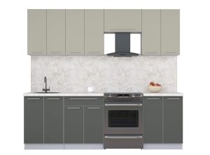 ГОТОВАЯ КУХНЯ ПЛАСТИК 2,4А (ЛАТТЕ/ ШТОРМ)