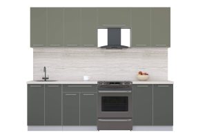 ГОТОВАЯ КУХНЯ ПЛАСТИК 2,5А (КВАРЦЕВЫЙ/ ШТОРМ)