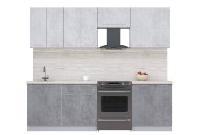 ГОТОВАЯ КУХНЯ ПЛАСТИК 2,5А (ОКСИД СВЕТЛЫЙ/ ОКСИД ТЕМНЫЙ)