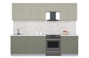 ГОТОВАЯ КУХНЯ ПЛАСТИК 2,7А (ЛАТТЕ/ КВАРЦЕВЫЙ)