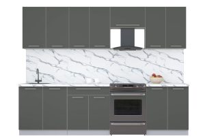 ГОТОВАЯ КУХНЯ ПЛАСТИК 2,8А (ШТОРМ/ ШТОРМ)