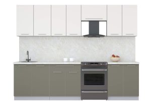 ГОТОВАЯ КУХНЯ ПЛАСТИК 2,8А (ЗЕФИРНЫЙ/ КВАРЦЕВЫЙ)