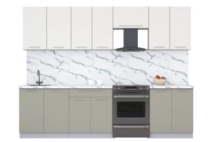 ГОТОВАЯ КУХНЯ ПЛАСТИК 2,8А (ЗЕФИРНЫЙ/ ЛАТТЕ)