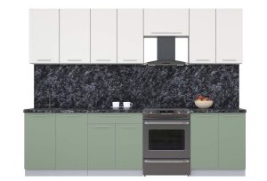 ГОТОВАЯ КУХНЯ ПЛАСТИК 2,8А (ЗЕФИРНЫЙ/ ПОЛЫНЬ)