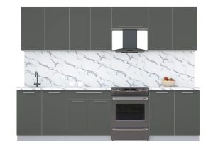 ГОТОВАЯ КУХНЯ ПЛАСТИК 2,9А (ШТОРМ/ ШТОРМ)