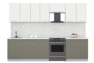 ГОТОВАЯ КУХНЯ ПЛАСТИК 2,9А (ЗЕФИРНЫЙ/ КВАРЦЕВЫЙ)