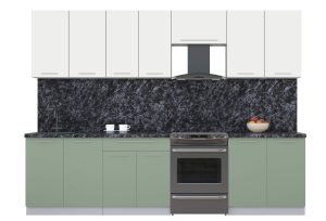 ГОТОВАЯ КУХНЯ ПЛАСТИК 2,9А (ЗЕФИРНЫЙ/ ПОЛЫНЬ)