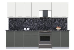 ГОТОВАЯ КУХНЯ ПЛАСТИК 2,9А (ЗЕФИРНЫЙ/ ШТОРМ)