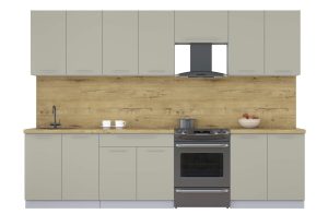 ГОТОВАЯ КУХНЯ ПЛАСТИК 3,0А (ЛАТТЕ/ ЛАТТЕ)