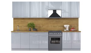 ГОТОВАЯ КУХНЯ ПЛАСТИК 3,0А (ТУМАННЫЙ ГЛЯНЕЦ/ ТУМАННЫЙ ГЛЯНЕЦ)