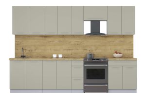 ГОТОВАЯ КУХНЯ ПЛАСТИК 3,1А (ЛАТТЕ/ ЛАТТЕ)