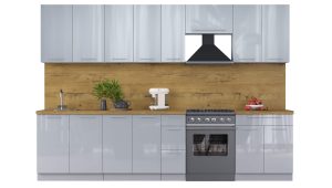 ГОТОВАЯ КУХНЯ ПЛАСТИК 3,1А (ТУМАННЫЙ ГЛЯНЕЦ/ ТУМАННЫЙ ГЛЯНЕЦ)