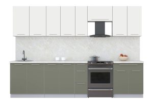 ГОТОВАЯ КУХНЯ ПЛАСТИК 3,1А (ЗЕФИРНЫЙ/ КВАРЦЕВЫЙ)
