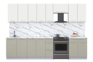 ГОТОВАЯ КУХНЯ ПЛАСТИК 3,1А (ЗЕФИРНЫЙ/ ЛАТТЕ)