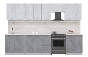 ГОТОВАЯ КУХНЯ ПЛАСТИК 3,2А (ОКСИД СВЕТЛЫЙ/ ОКСИД ТЕМНЫЙ)