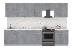 ГОТОВАЯ КУХНЯ ПЛАСТИК 3,2А (ОКСИД ТЕМНЫЙ/ ОКСИД ТЕМНЫЙ)