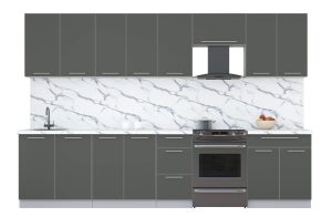 ГОТОВАЯ КУХНЯ ПЛАСТИК 3,2А (ШТОРМ/ ШТОРМ)