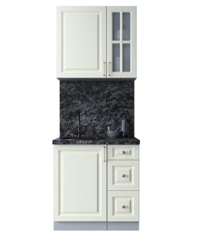 ГОТОВАЯ КУХНЯ ШАТО SOFT-TOUCH 0,8А (БЕЛЫЙ/ БЕЛЫЙ)