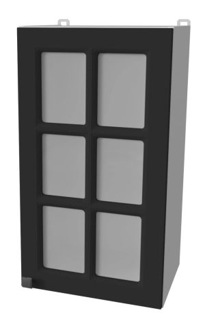 ШКАФ ВЕРХНИЙ ДЕКО SOFT-TOUCH ВШ40СТ-720-1ДВ (ПЕПЕЛ)