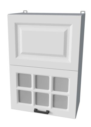 ШКАФ ВЕРХНИЙ ДЕКО SOFT-TOUCH ВШ50-720-2ДГ(1СТ) HERMES (БЕЛЫЙ)