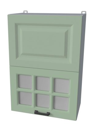 ШКАФ ВЕРХНИЙ ДЕКО SOFT-TOUCH ВШ50-720-2ДГ(1СТ) HERMES (МЯТА)