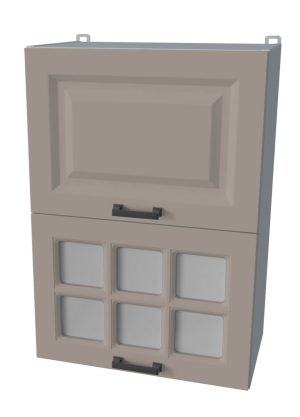 ШКАФ ВЕРХНИЙ ДЕКО SOFT-TOUCH ВШ50-720-2ДГ(1СТ) (ЛУНА)