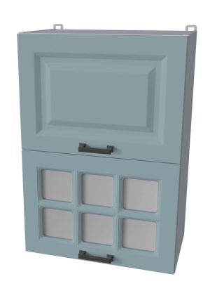 ШКАФ ВЕРХНИЙ ДЕКО SOFT-TOUCH ВШ50-720-2ДГ(1СТ) (ОКЕАН)