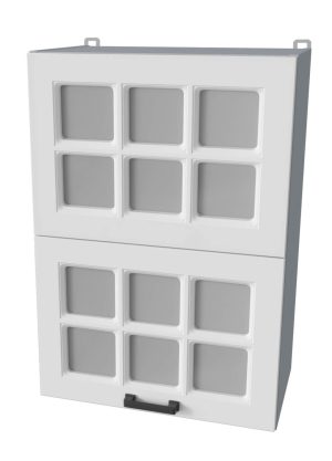 ШКАФ ВЕРХНИЙ ДЕКО SOFT-TOUCH ВШ50-720-2ДГ(2СТ) HERMES (БЕЛЫЙ)