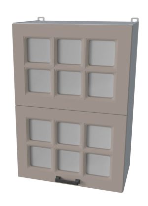 ШКАФ ВЕРХНИЙ ДЕКО SOFT-TOUCH ВШ50-720-2ДГ(2СТ) HERMES (ЛУНА)