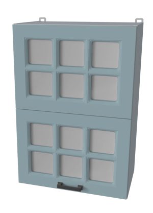 ШКАФ ВЕРХНИЙ ДЕКО SOFT-TOUCH ВШ50-720-2ДГ(2СТ) HERMES (ОКЕАН)