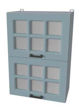 ШКАФ ВЕРХНИЙ ДЕКО SOFT-TOUCH ВШ50-720-2ДГ(2СТ) (ОКЕАН)