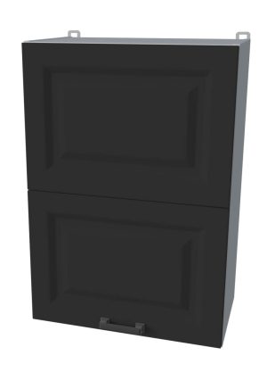 ШКАФ ВЕРХНИЙ ДЕКО SOFT-TOUCH ВШ50-720-2ДГ HERMES (ПЕПЕЛ)