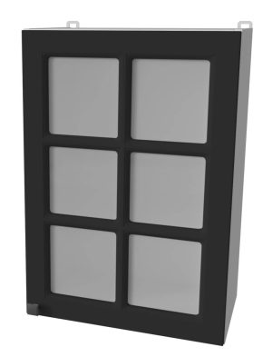 ШКАФ ВЕРХНИЙ ДЕКО SOFT-TOUCH ВШ50СТ-720-1ДВ (ПЕПЕЛ)