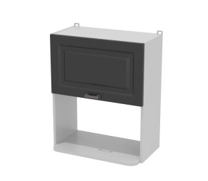 ШКАФ ВЕРХНИЙ ДЕКО SOFT-TOUCH ВШ60-720-1ДГ МП (ПЕПЕЛ)