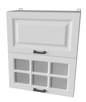 ШКАФ ВЕРХНИЙ ДЕКО SOFT-TOUCH ВШ60-720-2ДГ(1СТ) (БЕЛЫЙ)