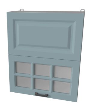 ШКАФ ВЕРХНИЙ ДЕКО SOFT-TOUCH ВШ60-720-2ДГ(1СТ) HERMES (ОКЕАН)