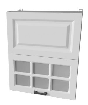 ШКАФ ВЕРХНИЙ ДЕКО SOFT-TOUCH ВШ60-720-2ДГ(1СТ) HERMES (БЕЛЫЙ)