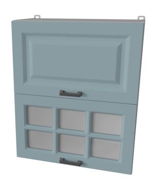 ШКАФ ВЕРХНИЙ ДЕКО SOFT-TOUCH ВШ60-720-2ДГ(1СТ) (ОКЕАН)