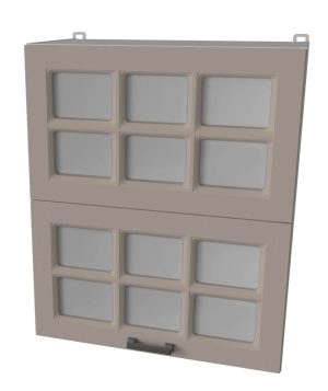 ШКАФ ВЕРХНИЙ ДЕКО SOFT-TOUCH ВШ60-720-2ДГ(2СТ) HERMES (ЛУНА)