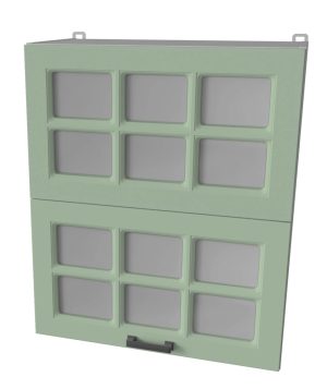 ШКАФ ВЕРХНИЙ ДЕКО SOFT-TOUCH ВШ60-720-2ДГ(2СТ) HERMES (МЯТА)