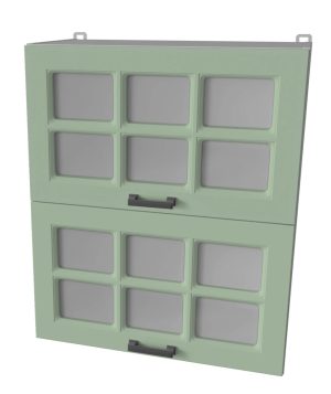 ШКАФ ВЕРХНИЙ ДЕКО SOFT-TOUCH ВШ60-720-2ДГ(2СТ) (МЯТА)