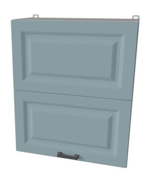 ШКАФ ВЕРХНИЙ ДЕКО SOFT-TOUCH ВШ60-720-2ДГ HERMES (ОКЕАН)