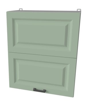 ШКАФ ВЕРХНИЙ ДЕКО SOFT-TOUCH ВШ60-720-2ДГ HERMES (МЯТА)