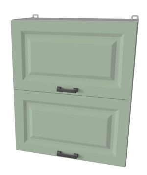 ШКАФ ВЕРХНИЙ ДЕКО SOFT-TOUCH ВШ60-720-2ДГ (МЯТА)