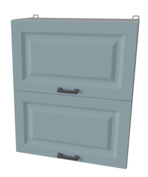 ШКАФ ВЕРХНИЙ ДЕКО SOFT-TOUCH ВШ60-720-2ДГ (ОКЕАН)