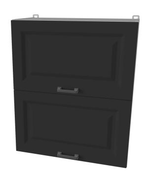 ШКАФ ВЕРХНИЙ ДЕКО SOFT-TOUCH ВШ60-720-2ДГ (ПЕПЕЛ)