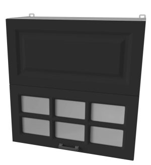 ШКАФ ВЕРХНИЙ ДЕКО SOFT-TOUCH ВШ70-720-2ДГ(1СТ) HERMES (ПЕПЕЛ)