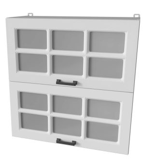 ШКАФ ВЕРХНИЙ ДЕКО SOFT-TOUCH ВШ70-720-2ДГ(2СТ) (БЕЛЫЙ)