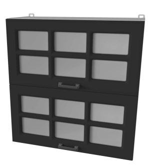 ШКАФ ВЕРХНИЙ ДЕКО SOFT-TOUCH ВШ70-720-2ДГ(2СТ) (ПЕПЕЛ)